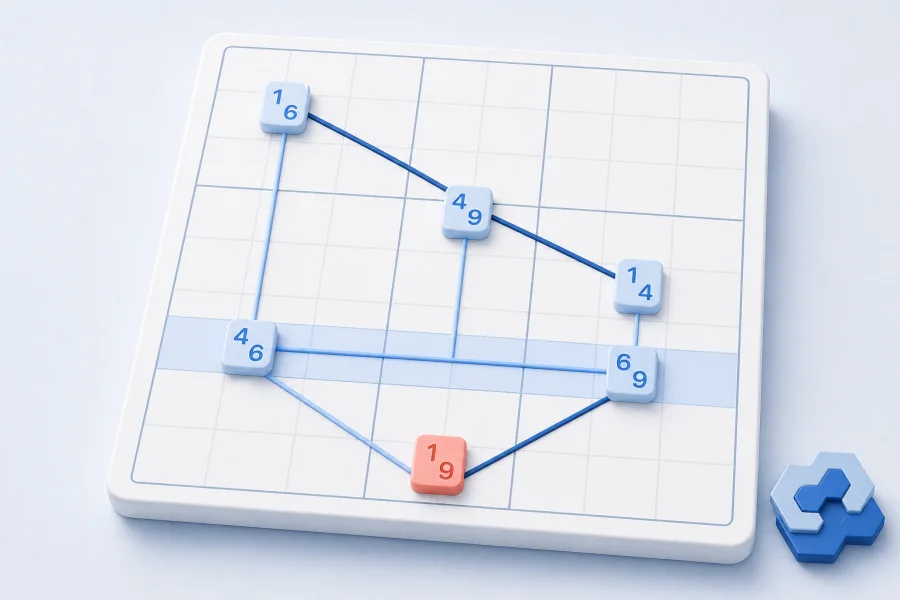 An advanced network of linked Sudoku candidate pairs