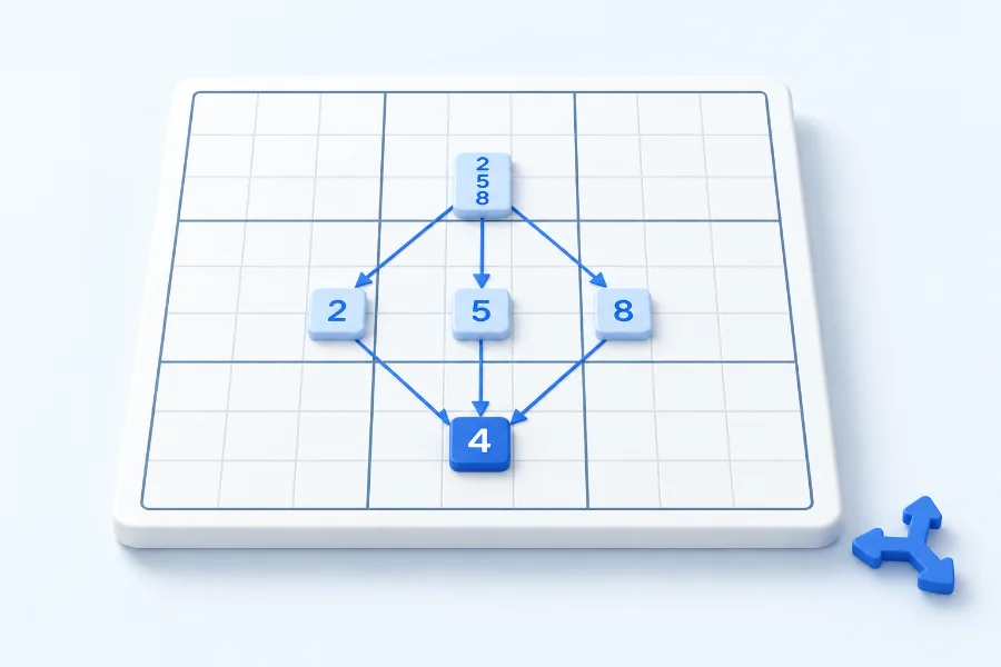 Every candidate of one Sudoku cell branching to the same forced conclusion